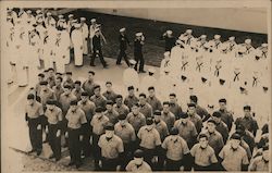 Navy Men and Crew Assembly Postcard Postcard Postcard