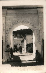 City Gate, Dar Sqaf Ouazzane, Morocco Africa Postcard Postcard Postcard