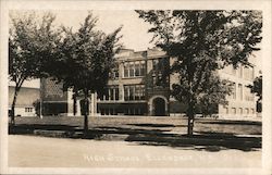 High School Ellendale, ND Postcard Postcard Postcard