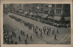 Parade, Canadian Troops Detroit, MI World War I Postcard Postcard Postcard