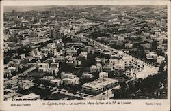 Le Quartier Mers - Sultan et le Bd. de Lourdes Casablanca, Morocco Africa Postcard Postcard Postcard