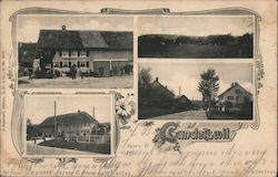 Multiple views of Gundetswil Switzerland Postcard Postcard Postcard