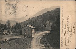 Wolfsbergkogel Station with Sonnwendstein Mountain Semmering, Austria Postcard Postcard Postcard