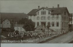 School Building in Engelburg Switzerland Postcard Postcard Postcard