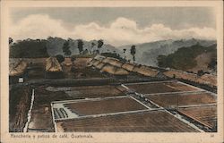 Rancheria y patios de cafe, Guatemala Central America Postcard Postcard Postcard