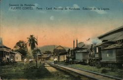 Laguna Station, National Railroad of Honduras Puerto Cortés, Honduras Central America Postcard Postcard Postcard