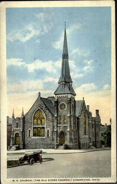 M.E. Church,(The Old Stone Church,) Cambridge, OH