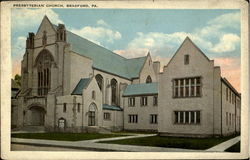 Presbyterian Church Bradford, PA Postcard Postcard