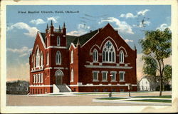 First Bapist Church Postcard