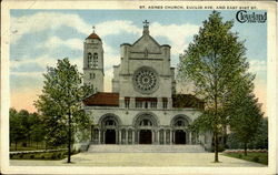 St. Agnes Church, Euclid Ave. And East Sist St Cleveland, OH Postcard Postcard