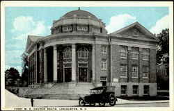 First M.E. Church Lincolnton, NC Postcard Postcard