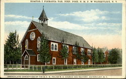 kosciol i Plebania Par. Niep. Pocg. N.M.P.W /Immaculate Conception of the B.V.M. Polish R.C. Church and Rectory Postcard