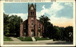 Main Street, showing Methodist Church Postcard