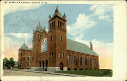 St. Patrick'S Church Nashua, NH Postcard Postcard