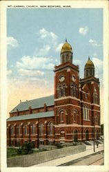 Mount Carmel Church New Bedford, MA Postcard Postcard