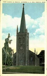 First Church In Ipswich Postcard