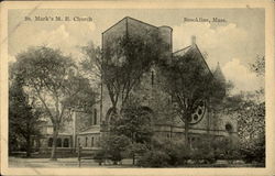 St. Mark'S M.E. Church Brookline, MA Postcard Postcard