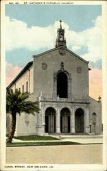 St. Anthony's Catholic Church, Canal Street New Orleans, LA Postcard Postcard