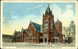 Wayne Street Mathodist Episcopal Church Fort Wayne, IN Postcard Postcard