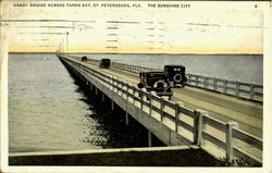 Gandy Bridge Across Tampa Bay (The Sunshine City) St. Petersburg, FL Postcard Postcard