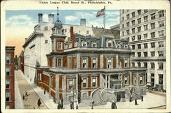 Union League Club Broad St. Postcard