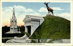 The Elk'S Mausoleum, Greenwood Cemetery New Orleans, LA Postcard Postcard