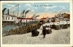 On The Levee Postcard