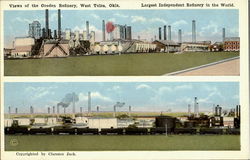 Views Of The Cosden Refinery Postcard