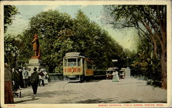 Subway Entrance, Public Gardens Boston, MA Postcard Postcard