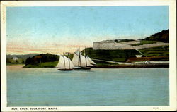 Fort Knox Bucksport, ME Postcard Postcard