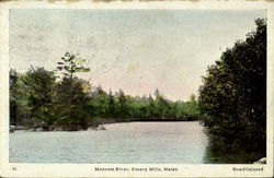 Mousam River Emery Mills, ME Postcard Postcard