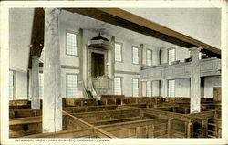 Interior, Rocky Hill Church Postcard