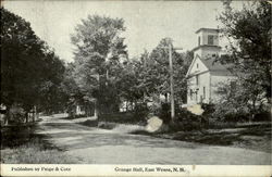 Grange Hall East Weare, NH Postcard Postcard