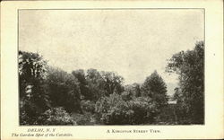 The Garden Spot Ofthe Catskills, A Kingston Street View. Postcard