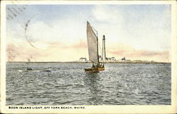 Boon Island Light. Off York Beach Postcard