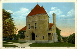 Public Library Postcard