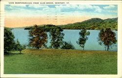 Lake Memphremagog From Glen Brook Postcard