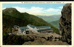 Mt. Mansfield And Hotel Mansfield Postcard