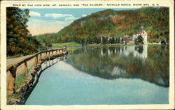 Road By The Lake Side, Mt. Abanaki, And "The Balasams" Postcard