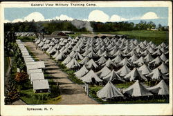 General View Military Training Camp Syracuse, NY Postcard Postcard