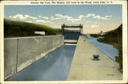 Interior Big Lock, The Highest Lift Lock In The World Postcard