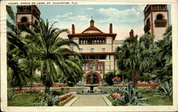 Court, Ponce De Leon Postcard