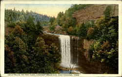 Lulu Falls ,130 Feet High, Lookout Mountains Postcard