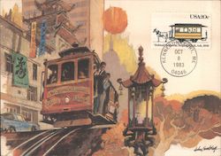 San Francisco Cable Cars Postcard