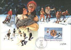 Winter Special Olympics Maximum Cards Postcard Postcard Postcard