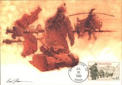 Korean War Veterans Postcard