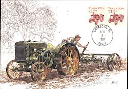 1920's Tractor Postcard