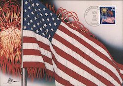 Red, White and Blue Postcard