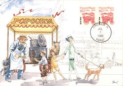 Popcorn Wagon Postcard