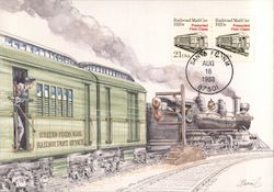 Railway Mail Car Postcard